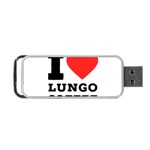 I love lungo coffee  Portable USB Flash (Two Sides) Front