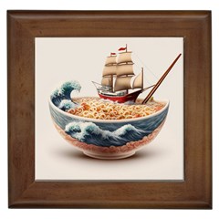 Noodles Pirate Chinese Food Food Framed Tile by Ndabl3x