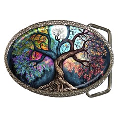 Tree Colourful Belt Buckles by Ndabl3x