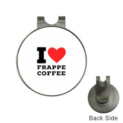 I Love Frappe Coffee Hat Clips With Golf Markers by ilovewhateva