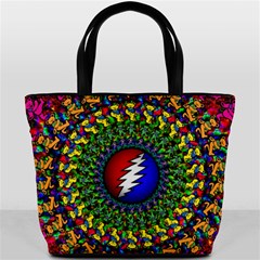 Grateful Dead Pattern Bucket Bag by Wav3s