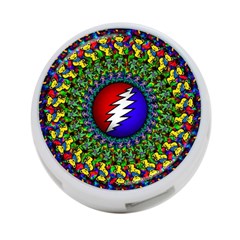 Grateful Dead Pattern 4-port Usb Hub (two Sides) by Wav3s