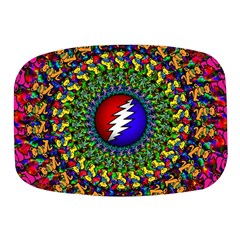 Grateful Dead Pattern Mini Square Pill Box by Wav3s