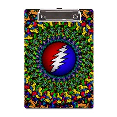 Grateful Dead Pattern A5 Acrylic Clipboard by Wav3s