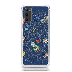 Cat-cosmos-cosmonaut-rocket Samsung Galaxy S20 6 2 Inch Tpu Uv Case by Wav3s