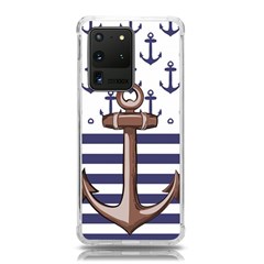 Anchor-background-design Samsung Galaxy S20 Ultra 6 9 Inch Tpu Uv Case by Wav3s