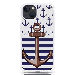 Anchor-background-design Iphone 13 Tpu Uv Print Case by Wav3s