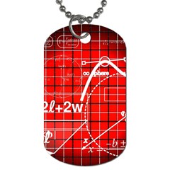 Geometry Mathematics Cube Dog Tag (two Sides) by Ndabl3x