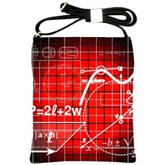 Geometry Mathematics Cube Shoulder Sling Bag by Ndabl3x