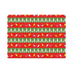 Christmas Papers Red And Green Premium Plush Fleece Blanket (mini) by Ndabl3x