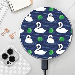 Swan Pattern Elegant Design Wireless Fast Charger(white) by Vaneshart