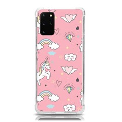 Cute-unicorn-seamless-pattern Samsung Galaxy S20plus 6 7 Inch Tpu Uv Case by Vaneshart