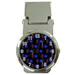 Background Pattern Graphic Money Clip Watches Front