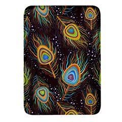 Pattern Feather Peacock Rectangular Glass Fridge Magnet (4 Pack) by Wav3s