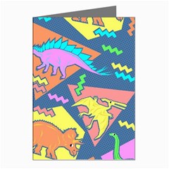 Dinosaur Pattern Greeting Cards (pkg Of 8) by Wav3s