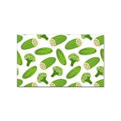 Vegetable Pattern With Composition Broccoli Sticker (rectangular) by Grandong