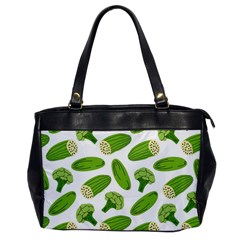 Vegetable Pattern With Composition Broccoli Oversize Office Handbag by Grandong