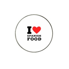 I Love Spanish Food Hat Clip Ball Marker by ilovewhateva