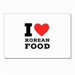 I love Korean food Postcard 4 x 6  (Pkg of 10) Front