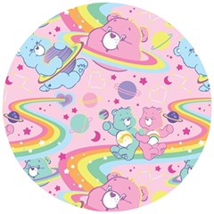 Bears Kawaii Pattern Wooden Puzzle Round by Cowasu