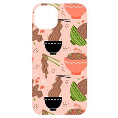 Japanese Street Food Soba Noodle In Bowl Iphone 14 Plus Black Uv Print Case by Cowasu