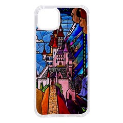 Beauty Stained Glass Castle Building Iphone 14 Plus Tpu Uv Print Case