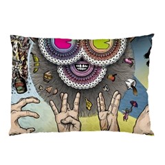 Vintage Trippy Aesthetic Psychedelic 70s Aesthetic Pillow Case (two Sides) by Bangk1t