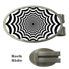 Spider Web Hypnotic Money Clips (oval)  by Amaryn4rt