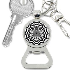 Spider Web Hypnotic Bottle Opener Key Chain by Amaryn4rt