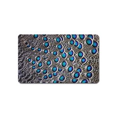 Peacock Pattern Close Up Plumage Magnet (name Card) by Celenk