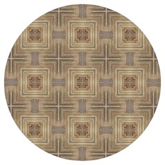 Abstract Wood Design Floor Texture Round Trivet by Celenk