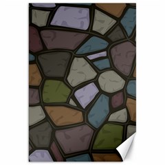 Cartoon-colored-stone-seamless-background-texture-pattern - Canvas 20  X 30  by uniart180623