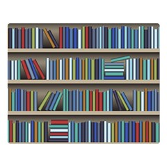 Bookshelf Two Sides Premium Plush Fleece Blanket (large) by uniart180623