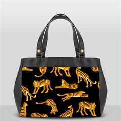 Seamless-exotic-pattern-with-tigers Oversize Office Handbag (2 Sides) by uniart180623