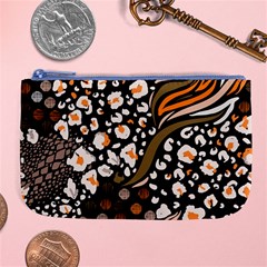 Trendy-mix-animal-skin-prints Large Coin Purse by uniart180623