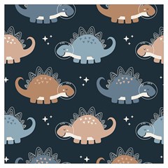 Dino Art Pattern Design Wallpaper Background Lightweight Scarf  by uniart180623