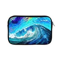 Tsunami Waves Ocean Sea Nautical Nature Water Painting Apple Macbook Pro 13  Zipper Case by uniart180623