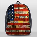 Usa Flag United States School Bag (Large) Front