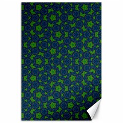 Green Patterns Lines Circles Texture Colorful Canvas 20  X 30  by uniart180623