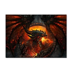 Dragon Art Fire Digital Fantasy Sticker A4 (10 Pack) by Celenk