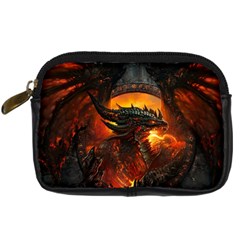 Dragon Art Fire Digital Fantasy Digital Camera Leather Case by Celenk