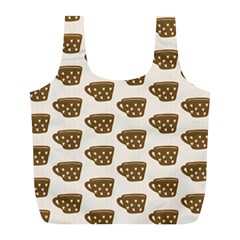 Cozy Coffee Cup Full Print Recycle Bag (l) by ConteMonfrey