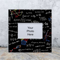 Black Background With Text Overlay Mathematics Formula Board White Box Photo Frame 4  X 6  by uniart180623