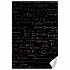 Black Background With Text Overlay Digital Art Mathematics Canvas 20  X 30  by uniart180623