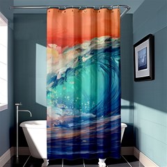 Artistic Wave Sea Shower Curtain 36  X 72  (stall)  by uniart180623