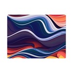 Wave Of Abstract Colors Premium Plush Fleece Blanket (Mini) 35 x27  Blanket Front