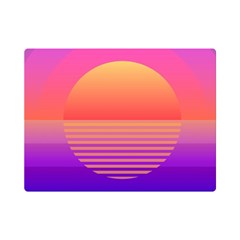 Sunset Summer Time Premium Plush Fleece Blanket (mini) by uniart180623