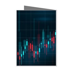 Flag Patterns On Forex Charts Mini Greeting Cards (pkg Of 8) by uniart180623