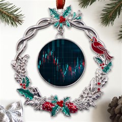 Flag Patterns On Forex Charts Metal X mas Wreath Holly Leaf Ornament by uniart180623