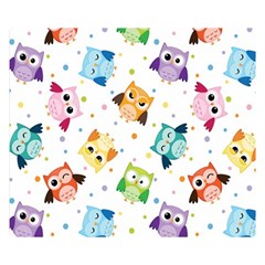 Owl Bird Premium Plush Fleece Blanket (small) by uniart180623